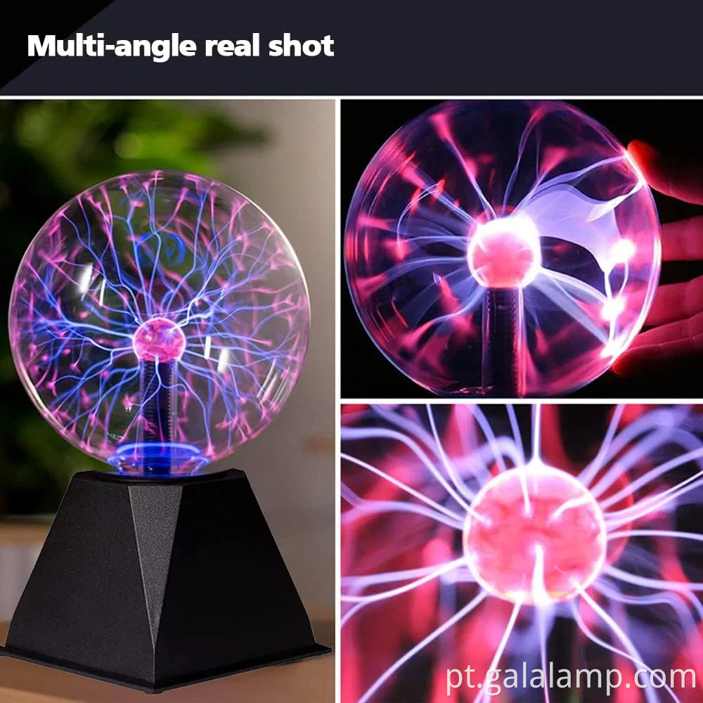 Bola de plasma interativo de 5 polegadas com sensibilidade ao toque e som